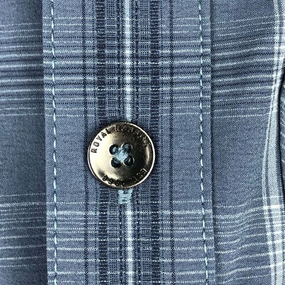 Royal Robbins Blue Plaid Long Sleeve Men's Sz Small - Picture 5 of 11